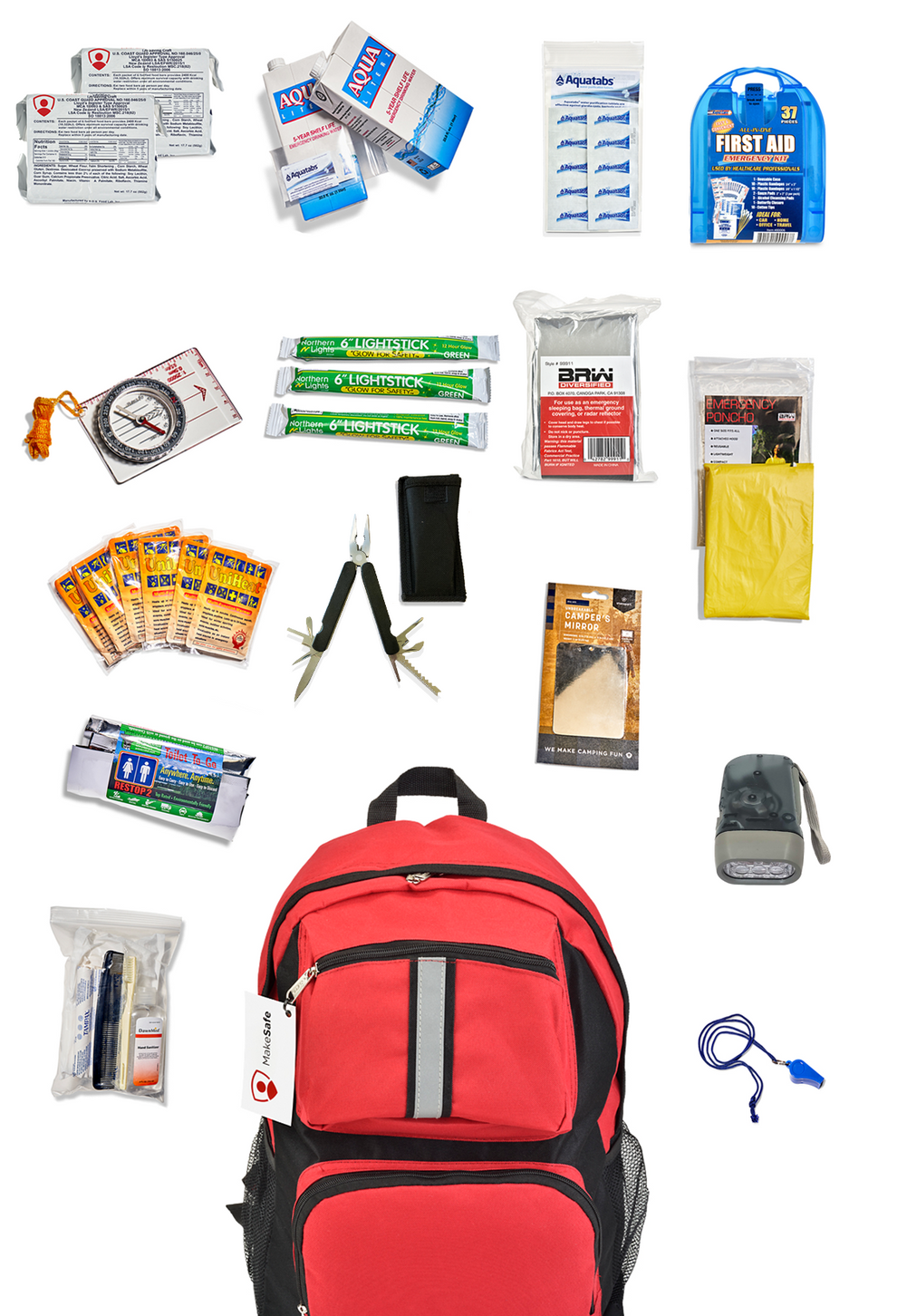 Commercial Evacuation Kit (1 Person) | Workplace Emergency Go-Bag ...