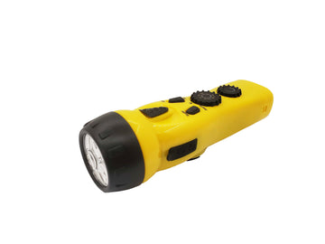 Dynamo Flashlight AM/FM Radio & USB cell charger
